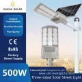 500W High Brightness Solar Street Light for Parking Lot and Yard